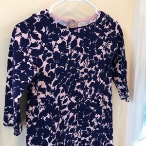JCREW Crew Cuts dress in navy and pink